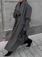 Long woolen coat