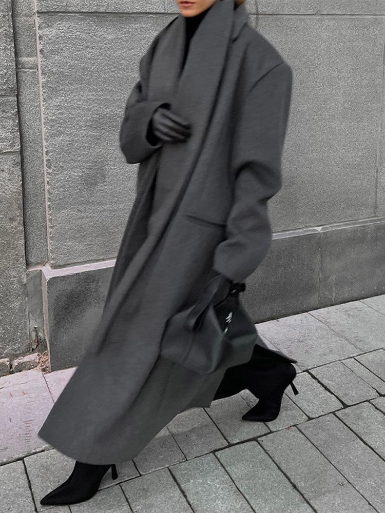 Long woolen coat