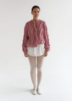 Solid gold buttoned sweater cardigan