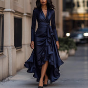 Autumn new v-neck waist load