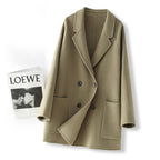Wool double-sided loose coat