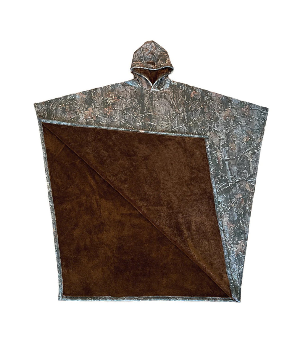 Punk loose hooded button-up woolen loose cape top