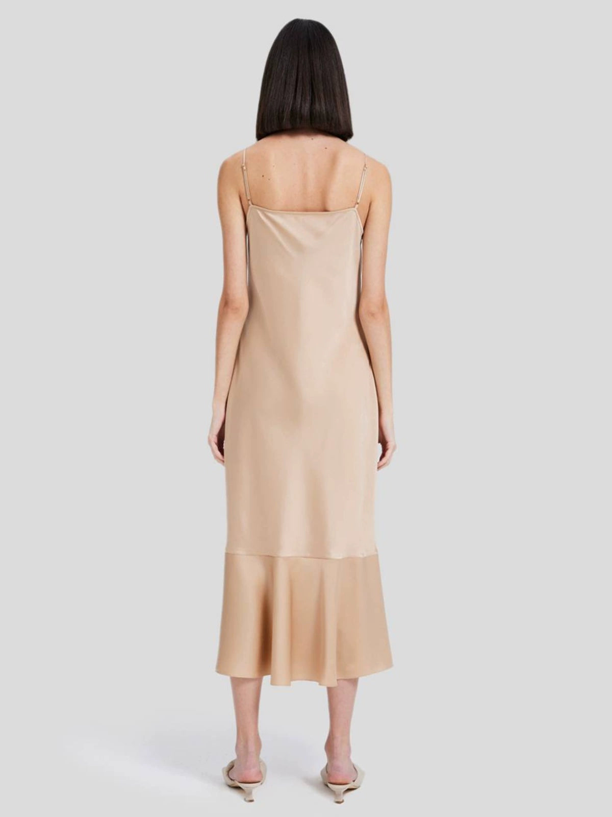 Slip Fishtail Midi Dress