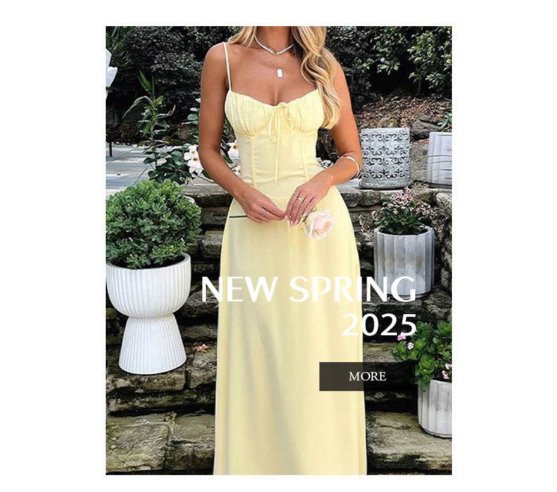 Elegant slip A-line dress