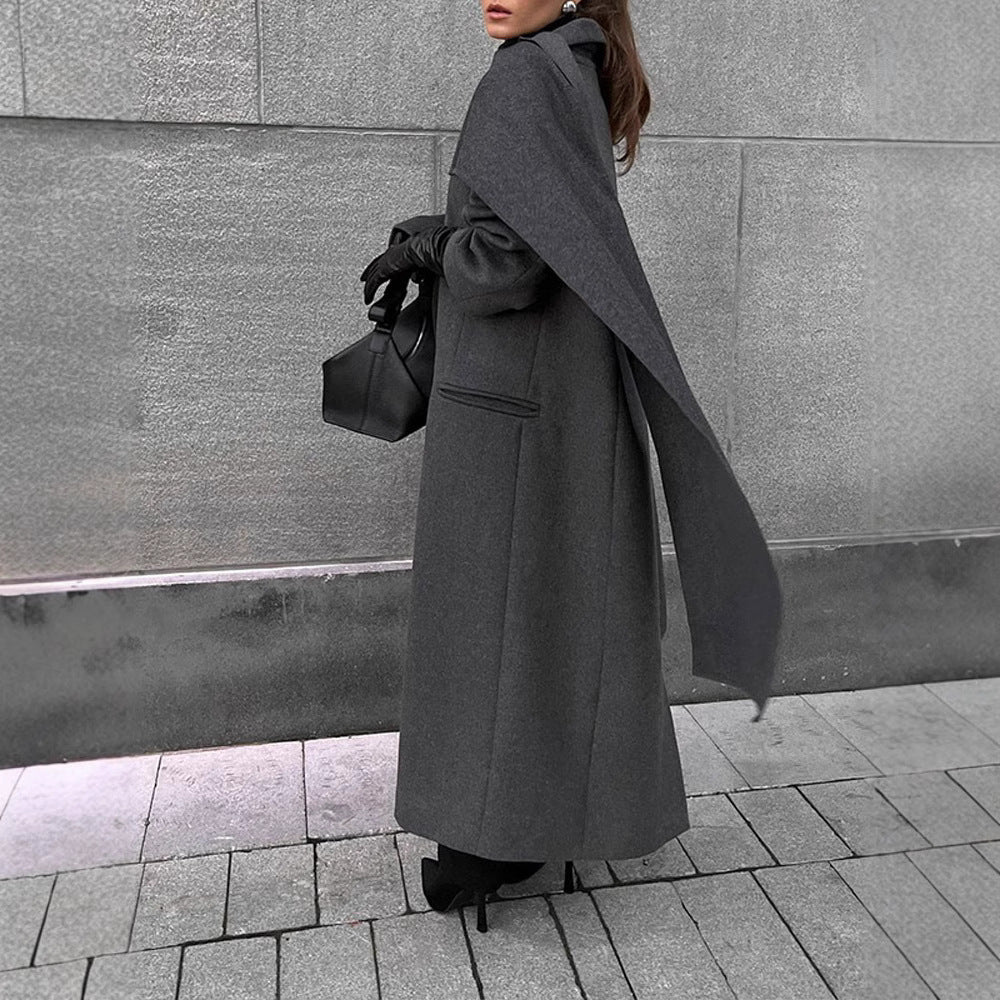 Long woolen coat