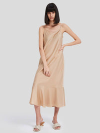 Slip Fishtail Midi Dress