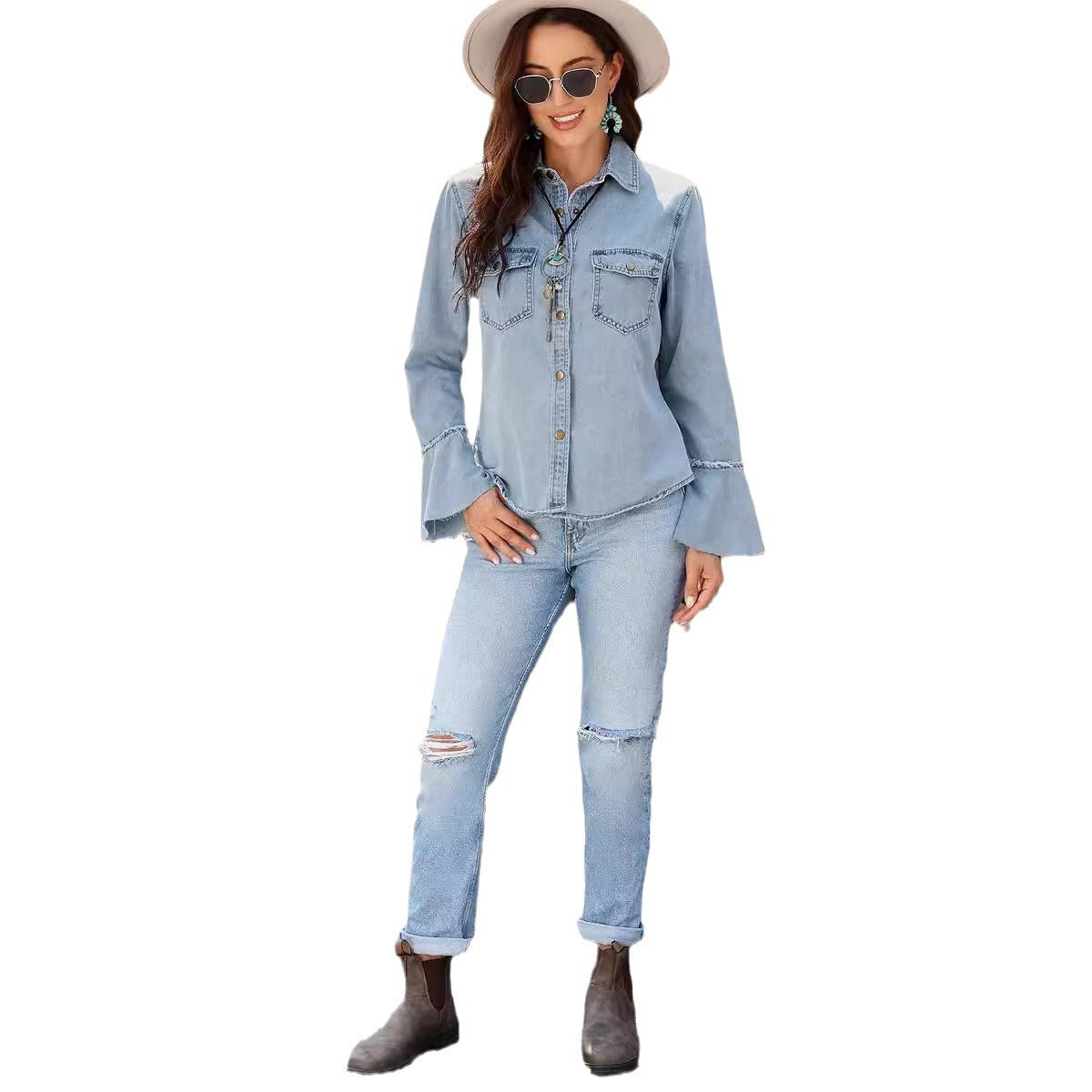 Slim-fit long-sleeved jacket