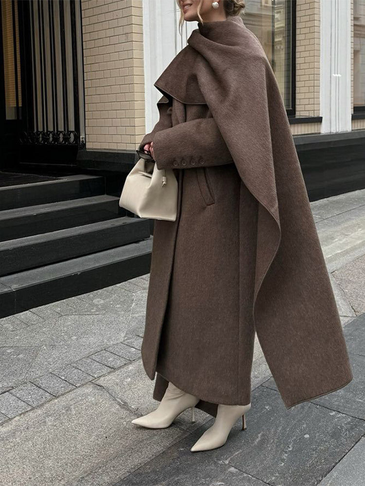 Long woolen coat
