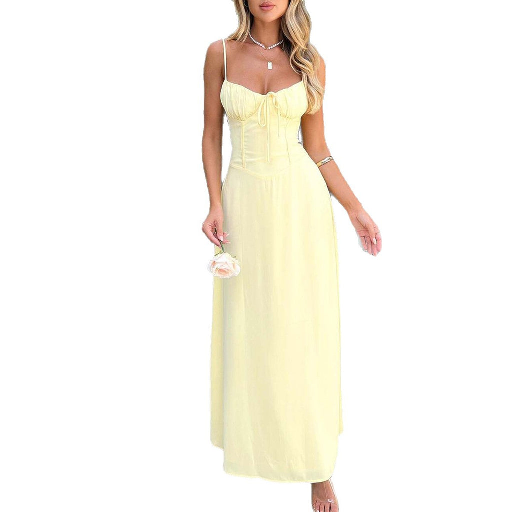 Elegant slip A-line dress