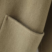 Wool double-sided loose coat