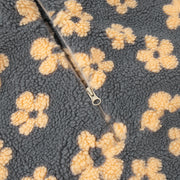 Fashion sweater warm fleece flower woman