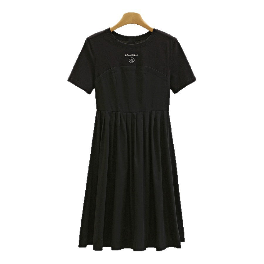 Color-blocked lightweight dress