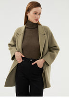 Wool double-sided loose coat
