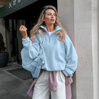 French simple lazy style sports sweatshirt