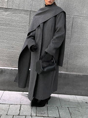 Long woolen coat