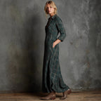 Long Sleeve Plaid Shirt Skirt