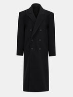 Long woolen coat coat
