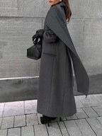 Long woolen coat