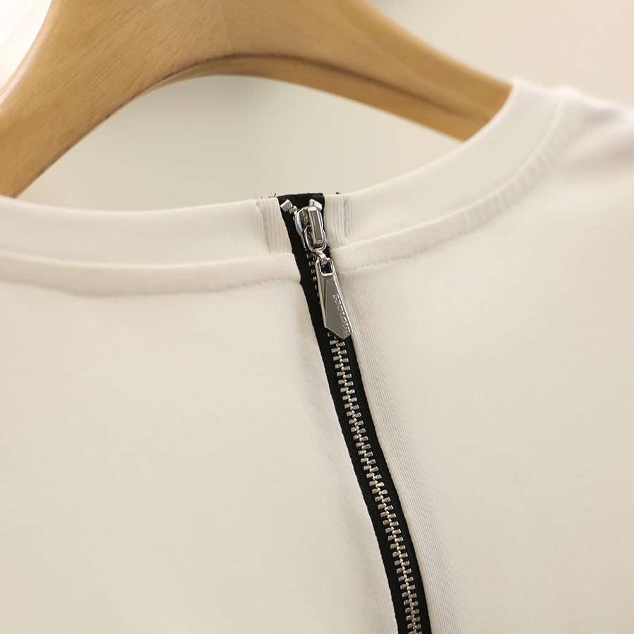 Color-blocked lightweight dress