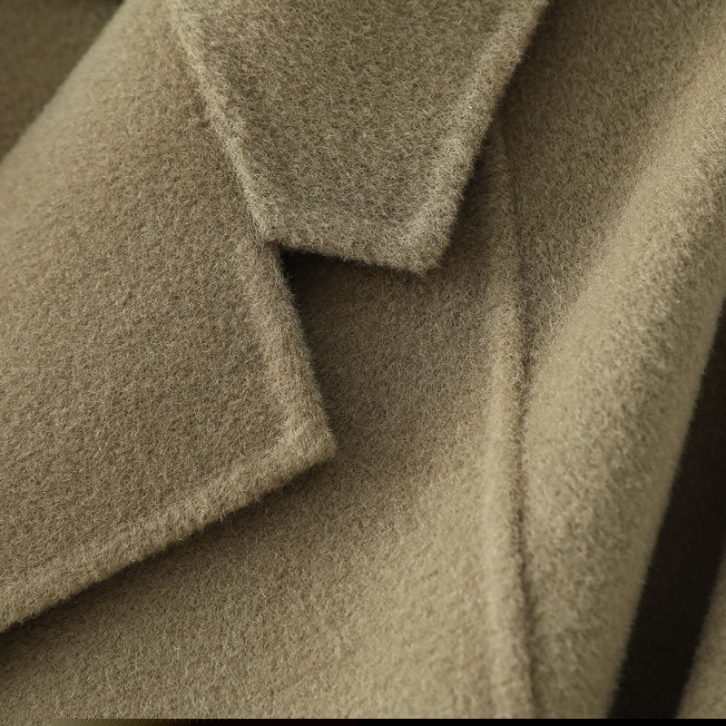 Wool double-sided loose coat