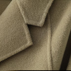 Wool double-sided loose coat