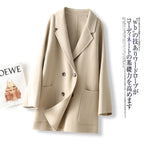 Wool double-sided loose coat
