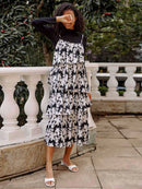 Tiered Floral-Print Dress