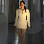 Slim suit lace skirt