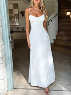 Elegant slip A line dress