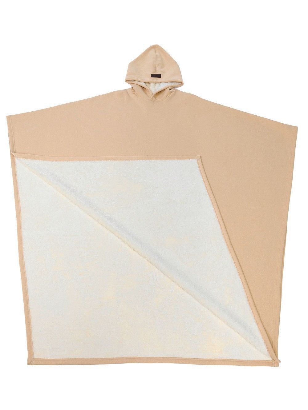 Punk loose hooded button-up woolen loose cape top