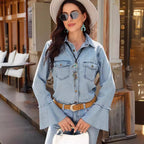 Slim-fit long-sleeved jacket