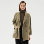 Wool double-sided loose coat