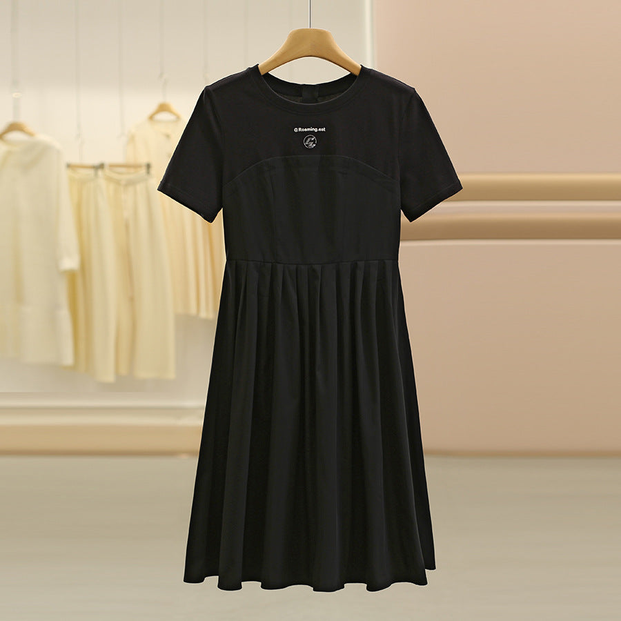 Color-blocked lightweight dress