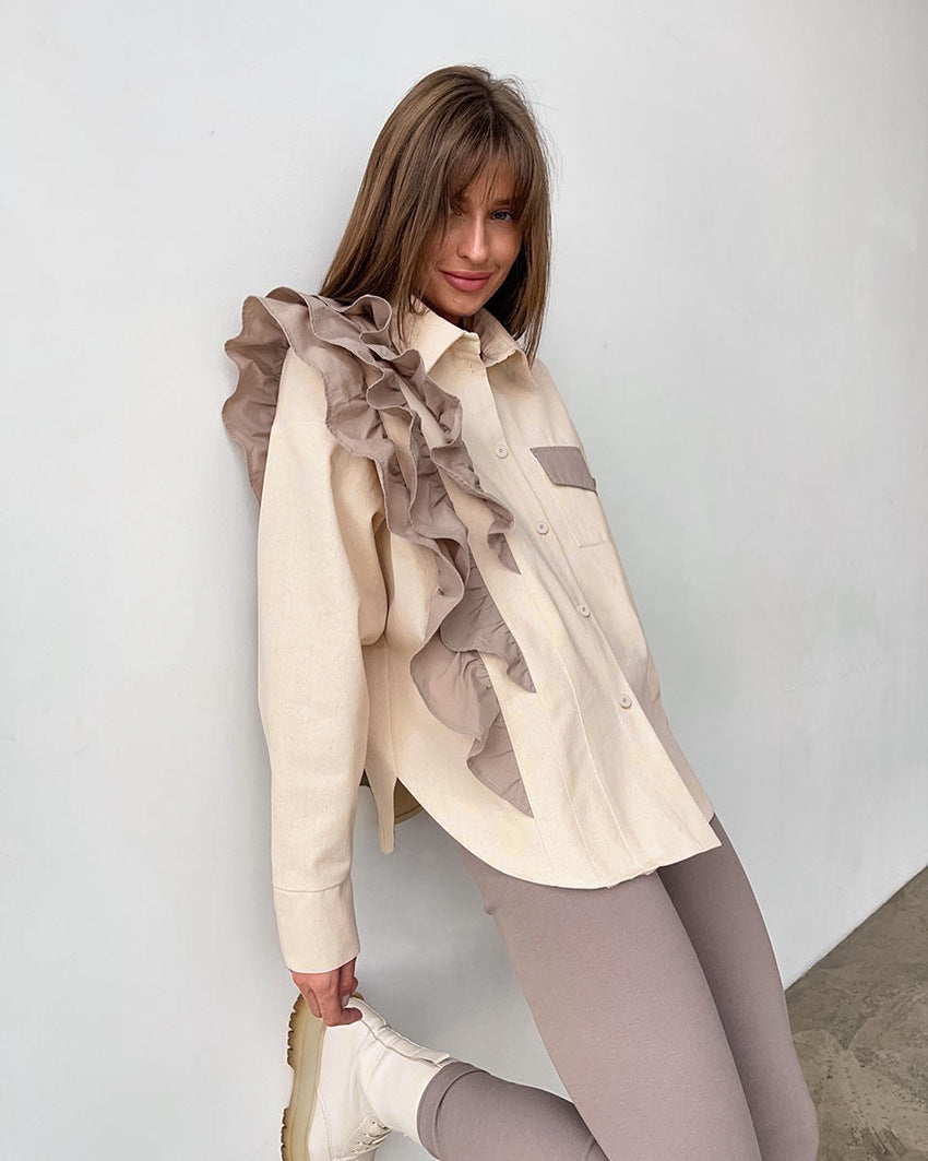 Shirt asymmetrical top