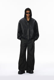 New product old patchwork hooded jacket man