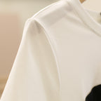 Color-blocked lightweight dress