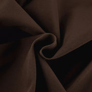 Slim fitting brown long-sleeved shirt with waist