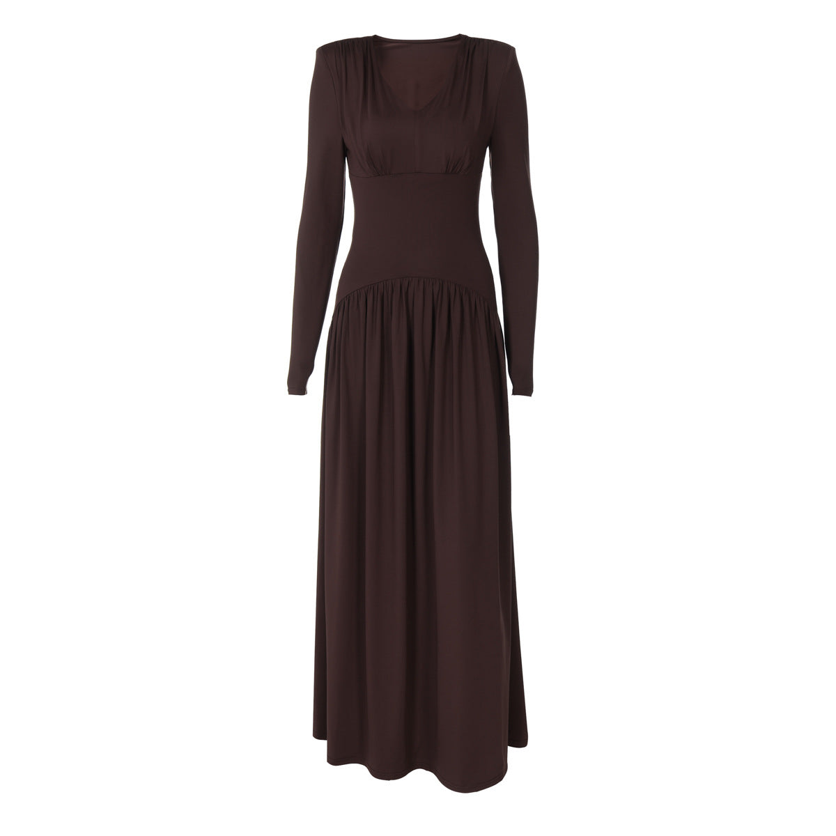 New fashion temperament slim waist long-sleeved dress