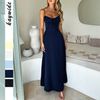 Elegant slip A line dress