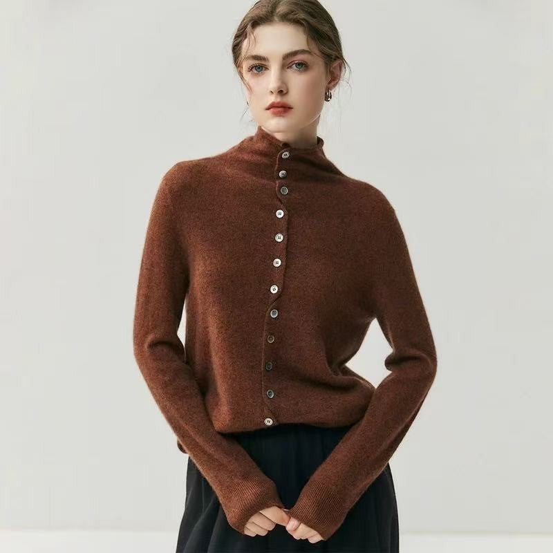 Cashmere Knitted Cardigan Bottom Sweater