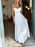 Elegant slip A line dress