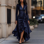 Autumn new v-neck waist load