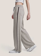 Pure Merino Wool Racer Stripe Track Pants