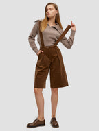 Overall Shorts - whole body- brown