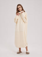 Oversized Fleece Knit Dress