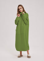 Oversized Fleece Knit Dress