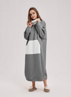 Oversized Fleece Knit Dress