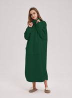 Oversized Fleece Knit Dress