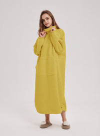 Oversized Fleece Knit Dress