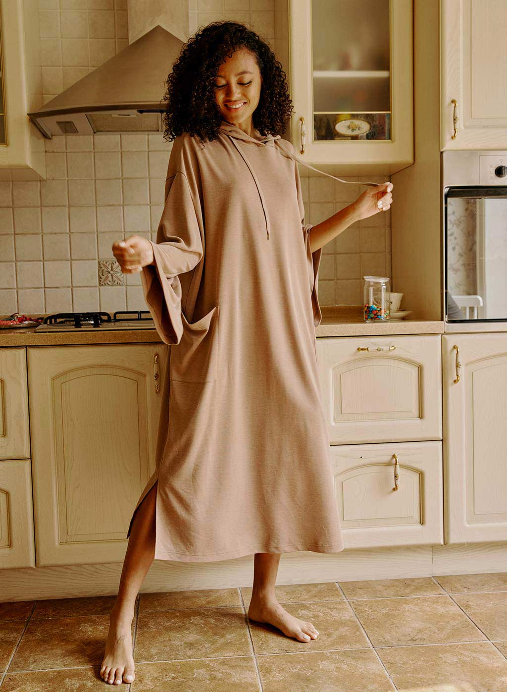 Oversized Long Hoodie Dress